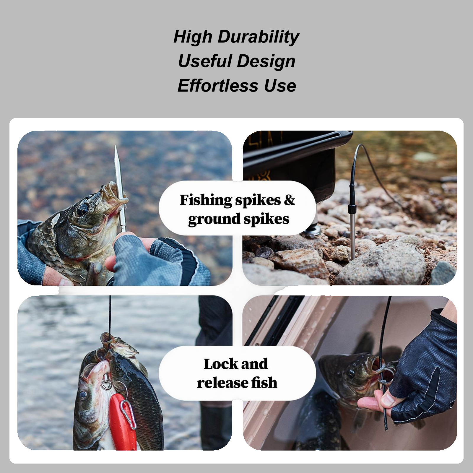 Freshwater Line - Metal Fishing Stringer Tackle Gear with