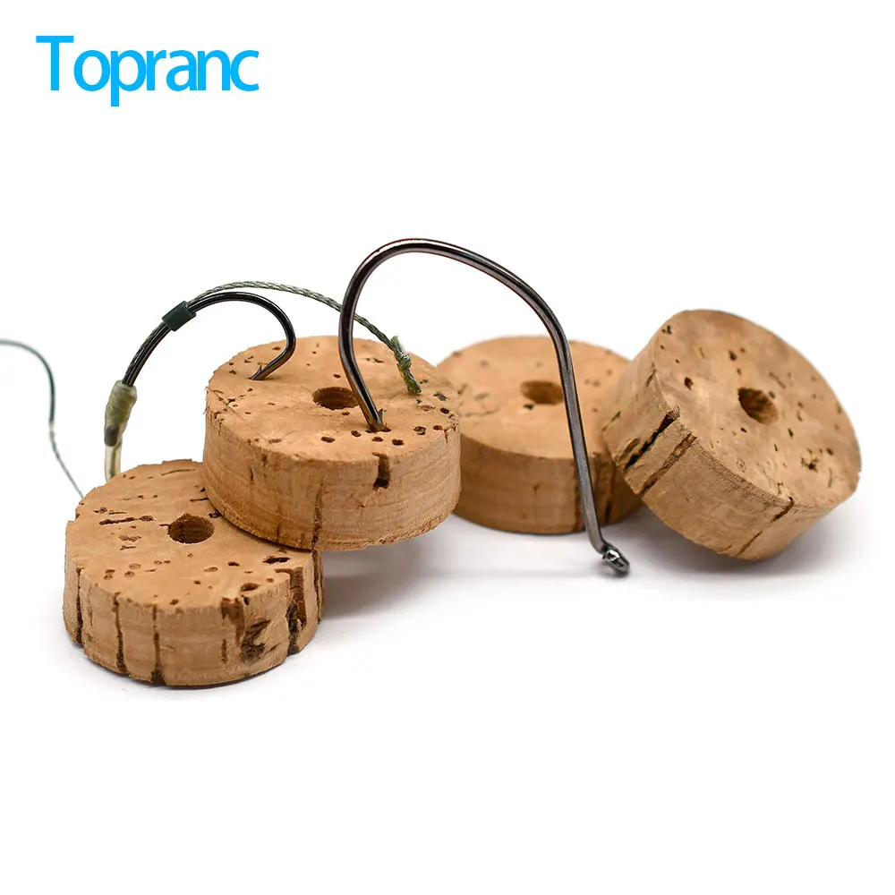 Fishing Line Spool - Topranc Natural Cork End Cap for
