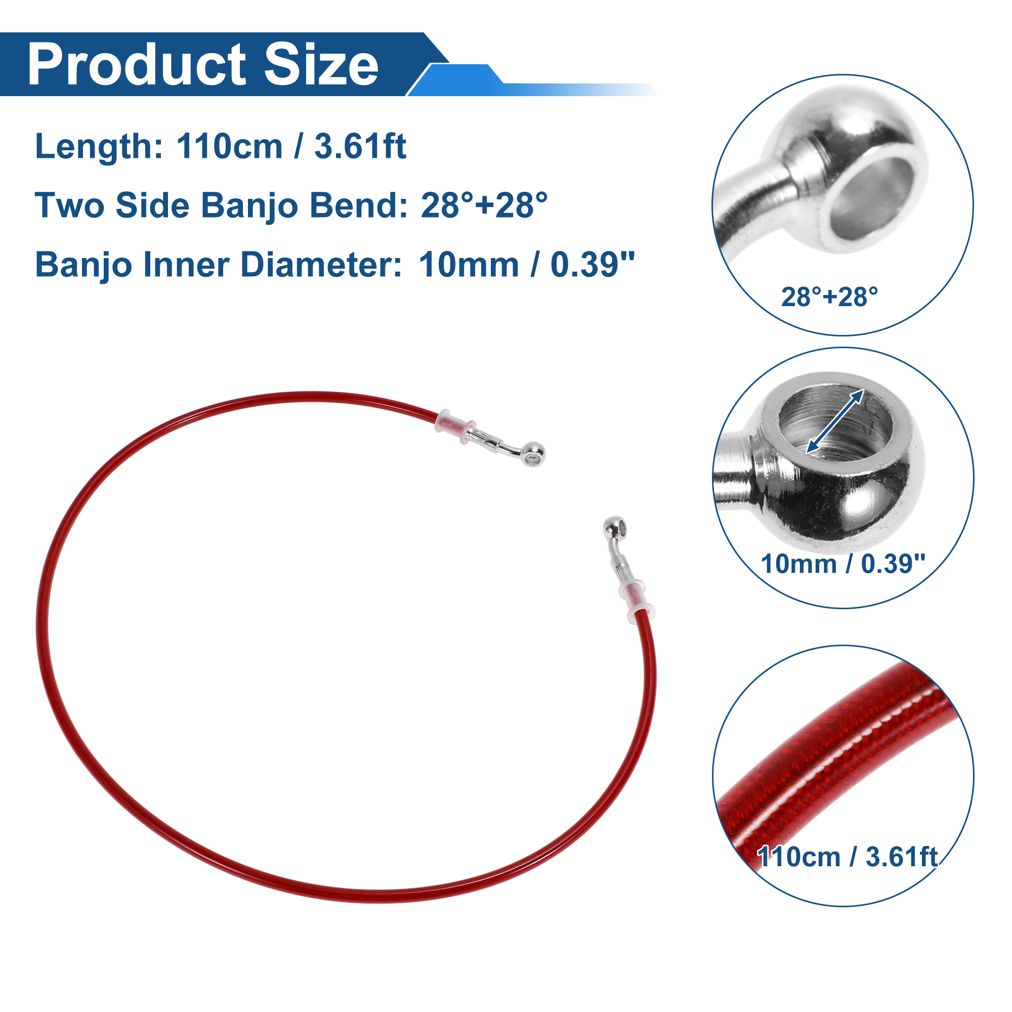 Motoforti 110cm Motorcycle Bra - Braided Line avaliação e preço
