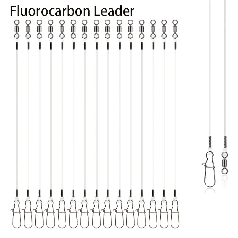 15pcs Fluorocarbon Wire Leader - Leader Line avaliação e preço