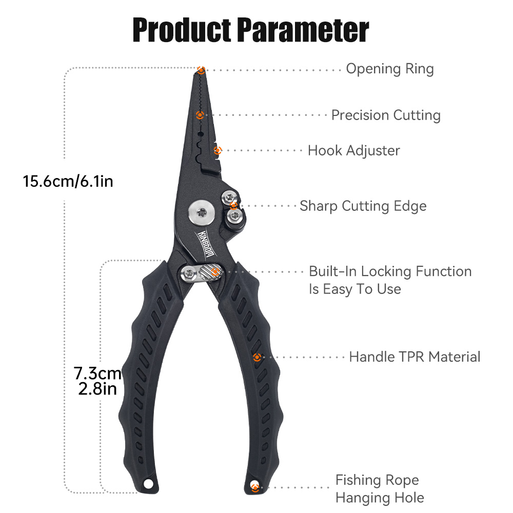 Kingdom Fishing Pliers Multifu - Fishing Line Cutter avaliação e preço