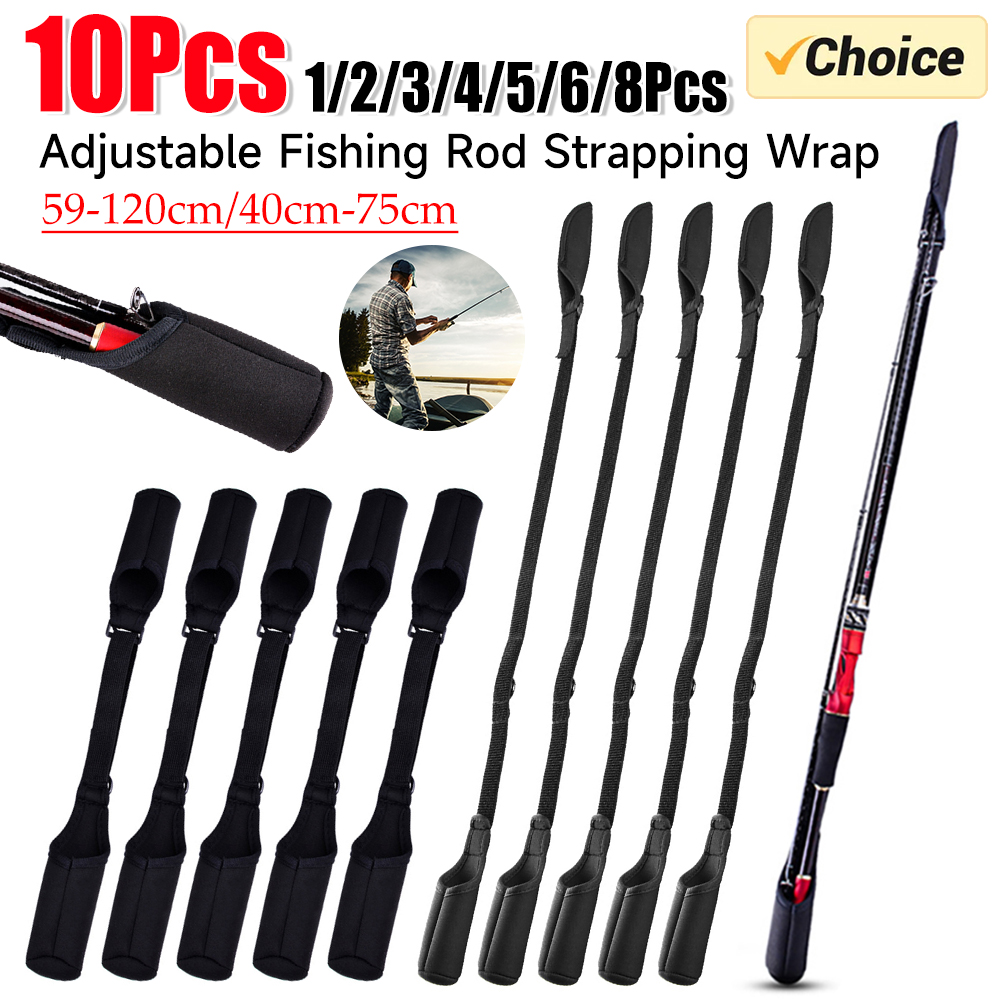 1-10PCS Fishing Rod Socks Srta - Fishing Line Box avaliação e preço