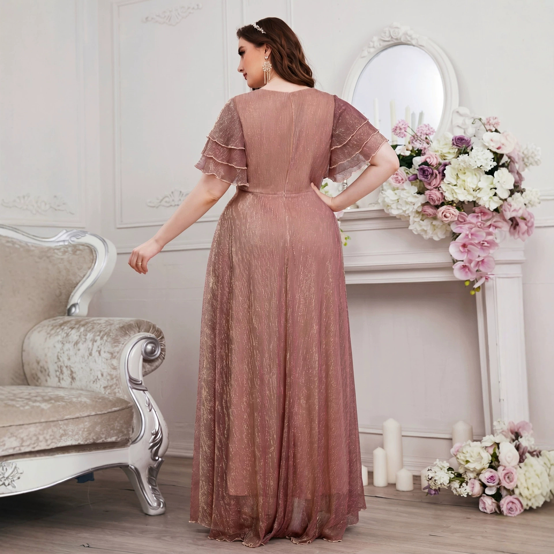 Luxury Curvy Blush Gold Glitte - Fly Line avaliação e preço