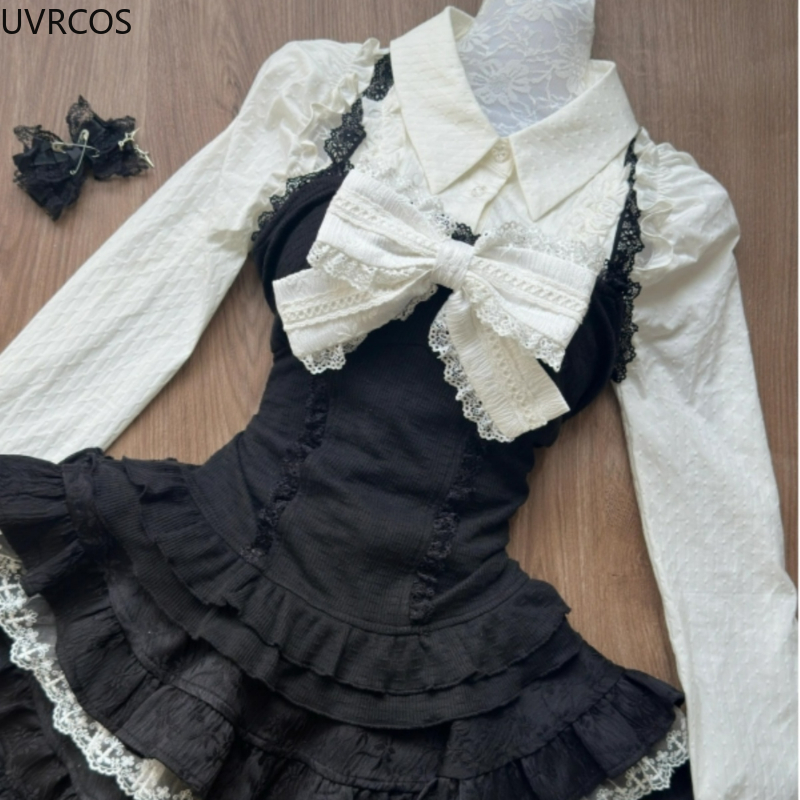 Y2k Aesthetic Lolita Style 3 P - Fly Line avaliação e preço