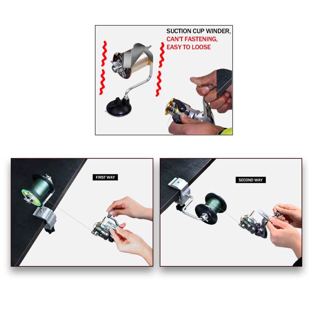 1pcs Portable Aluminum Fishing - Fishing Line Winder avaliação e preço