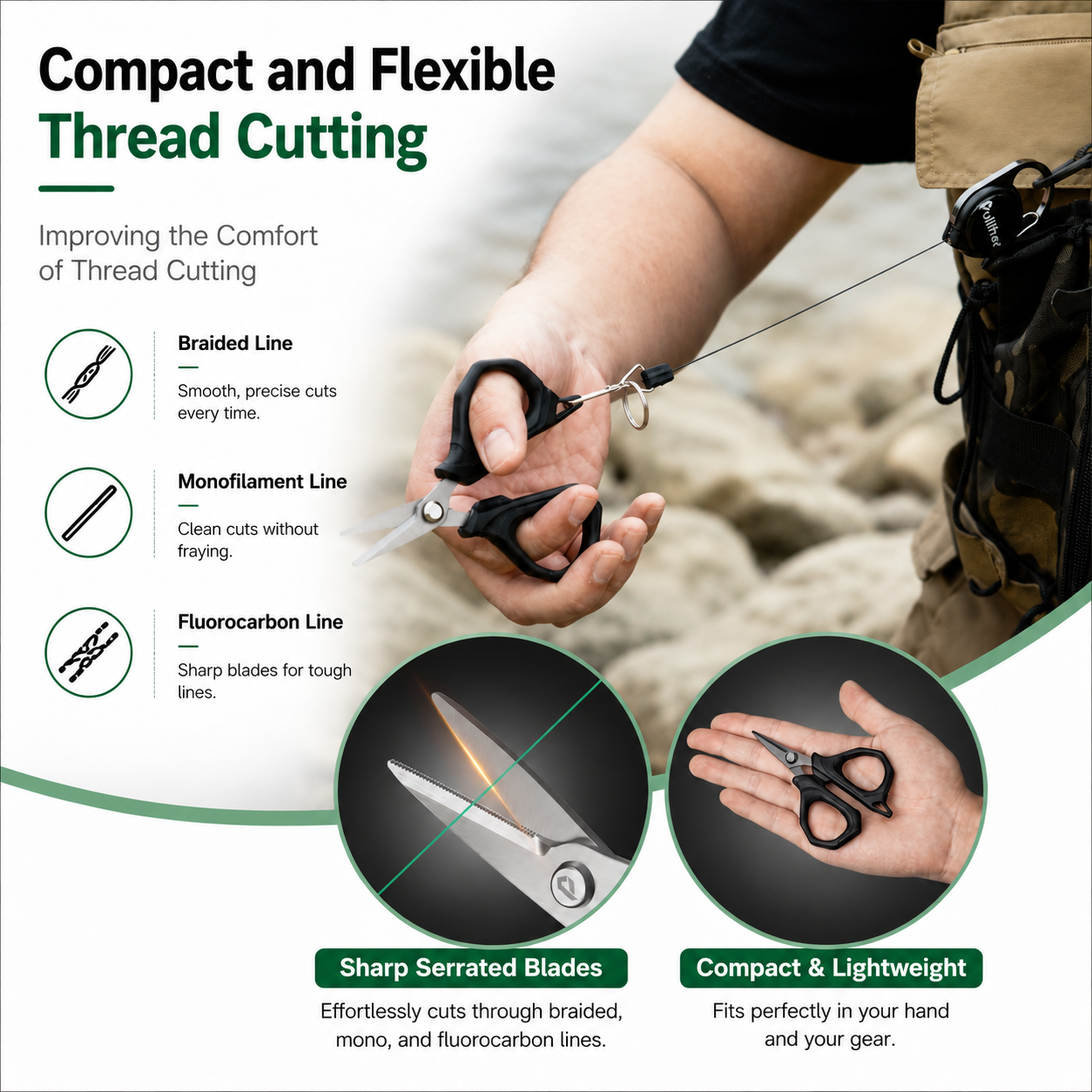 Fishing Scissors Stainless Ste - Fishing Line Cutter avaliação e preço
