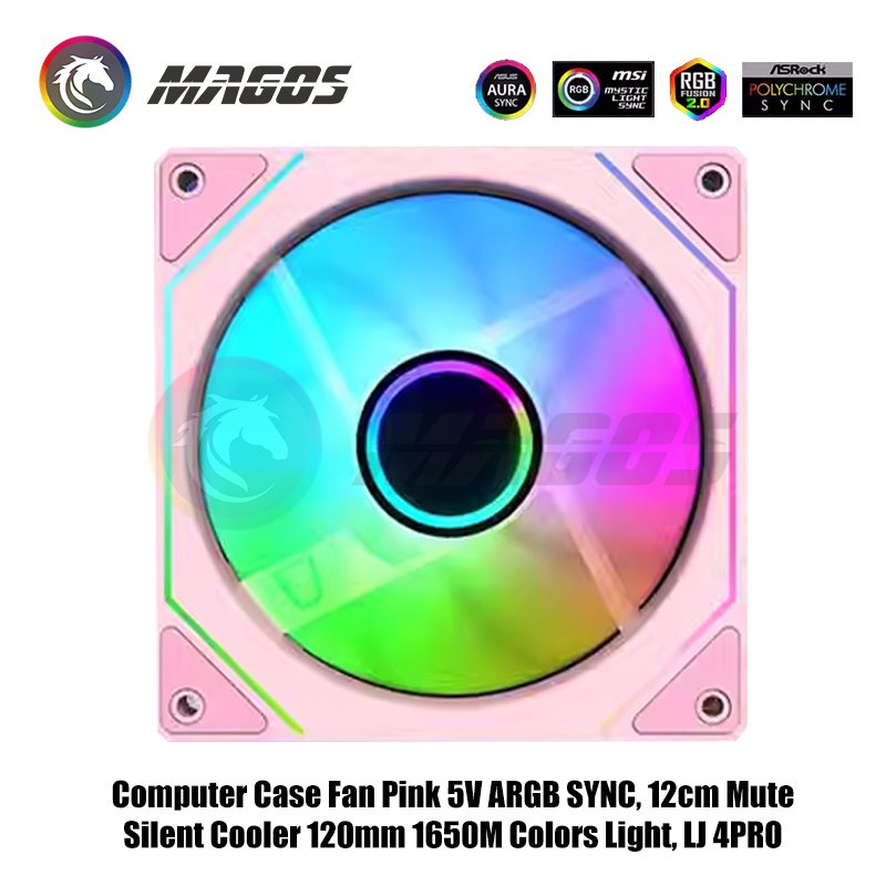 Computer Case Fan Pink 5V ARGB - Fly Line avaliação e preço