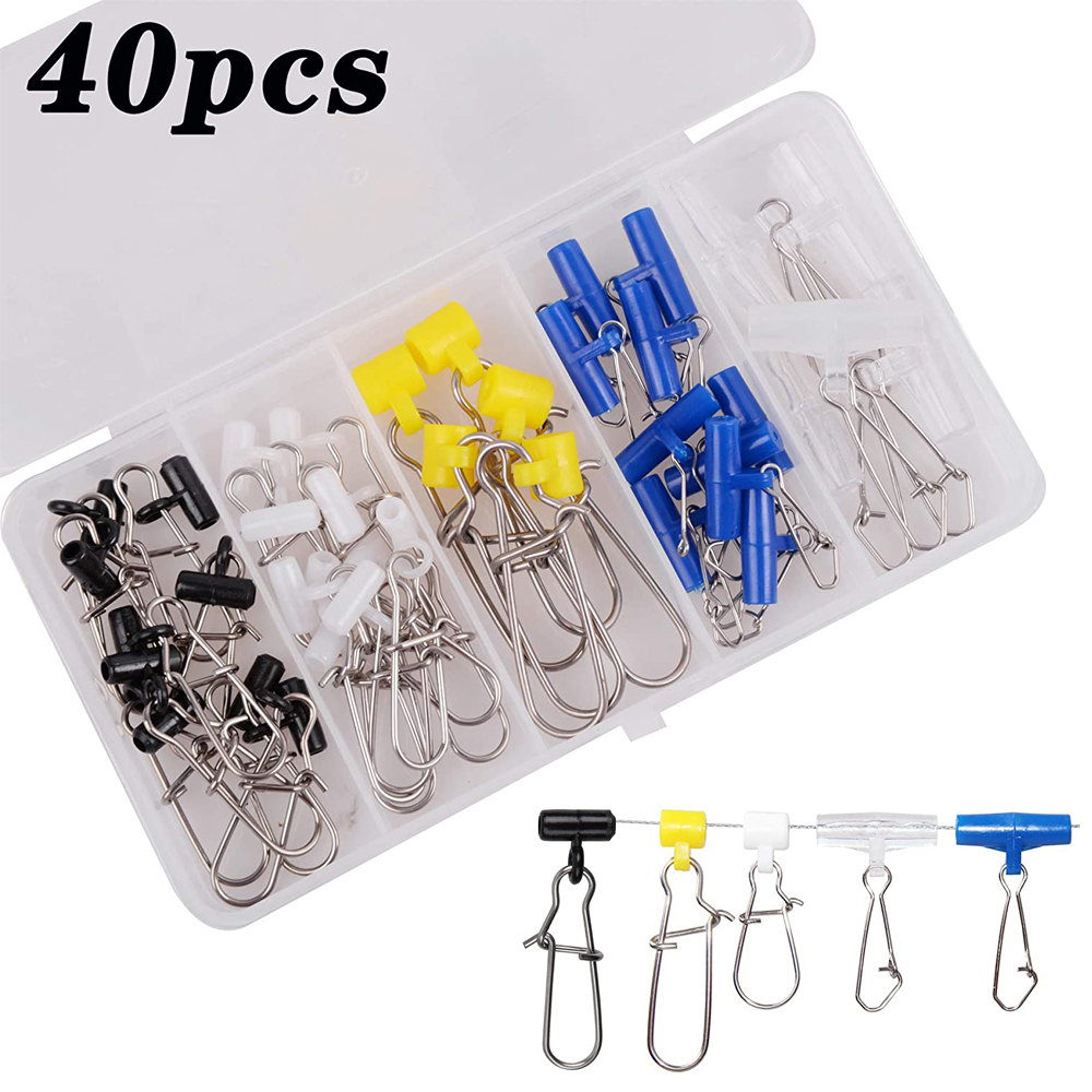 40Pcs Fishing line Sinker Slid - Monofilament Line avaliação e preço