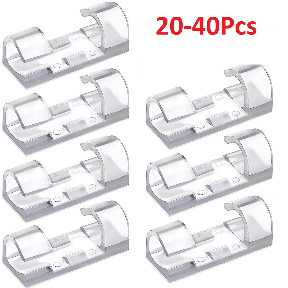40PCS Cable Organizer Clips Ca - Tippet Line avaliação e preço