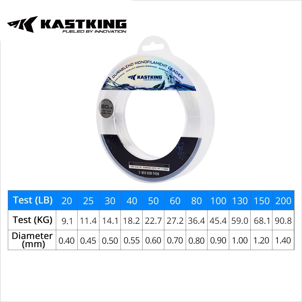 KastKing 20-200LB 110M 0.40-1. - Copolymer Line avaliação e preço