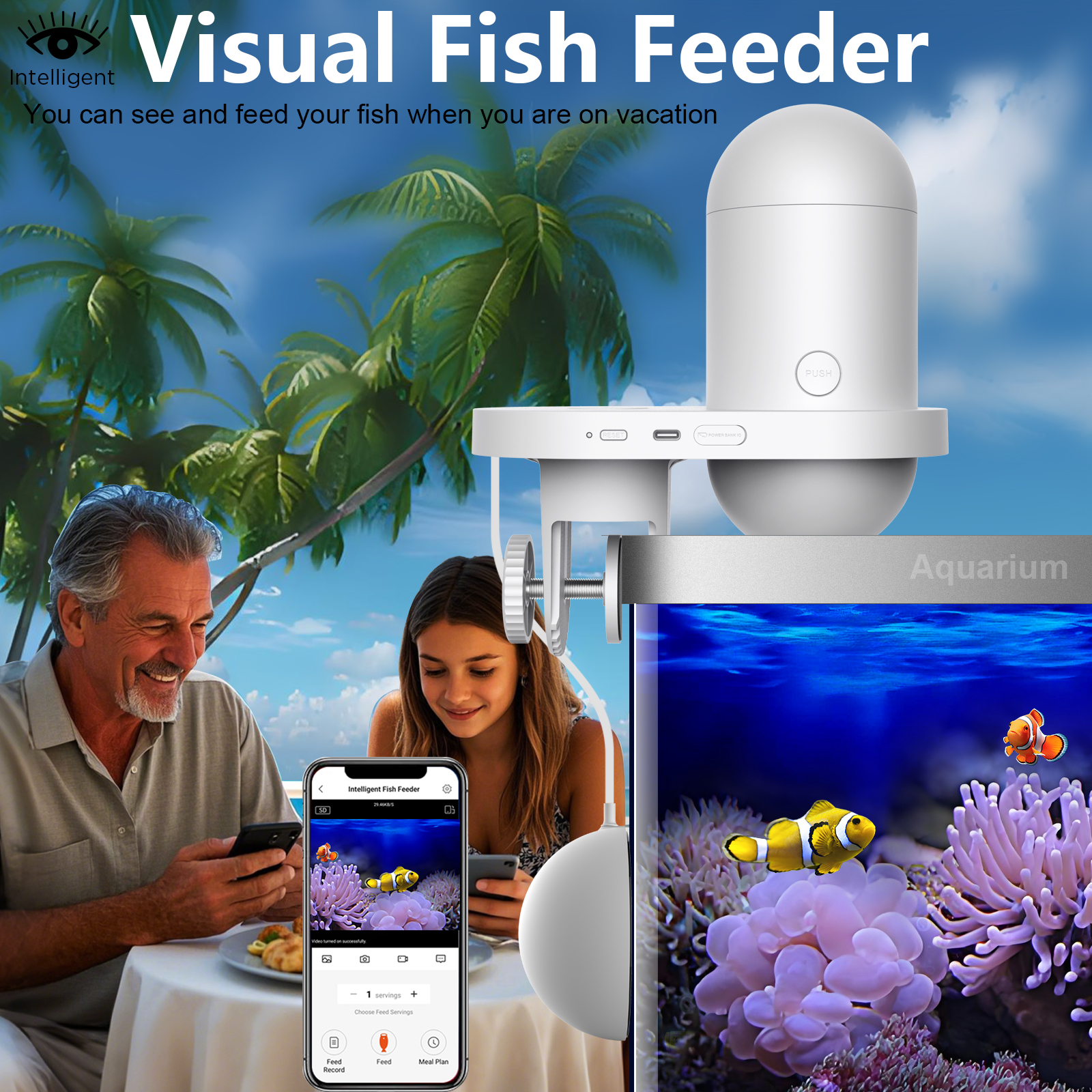 Automatic Fish Feeder With Cam - Fishing Line Dispenser avaliação e preço
