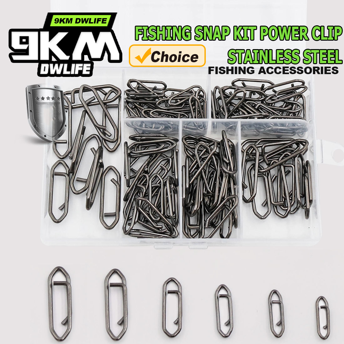 9KM Fishing Snap Kit 110pcs Po - Freshwater Line avaliação e preço