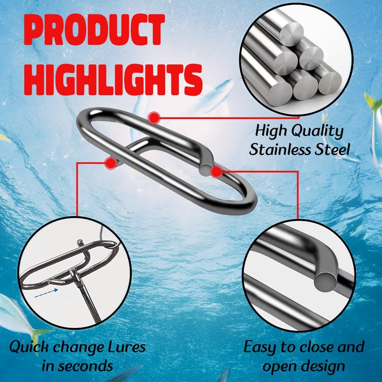 9KM Fishing Snap Kit 110pcs Po - Freshwater Line avaliação e preço