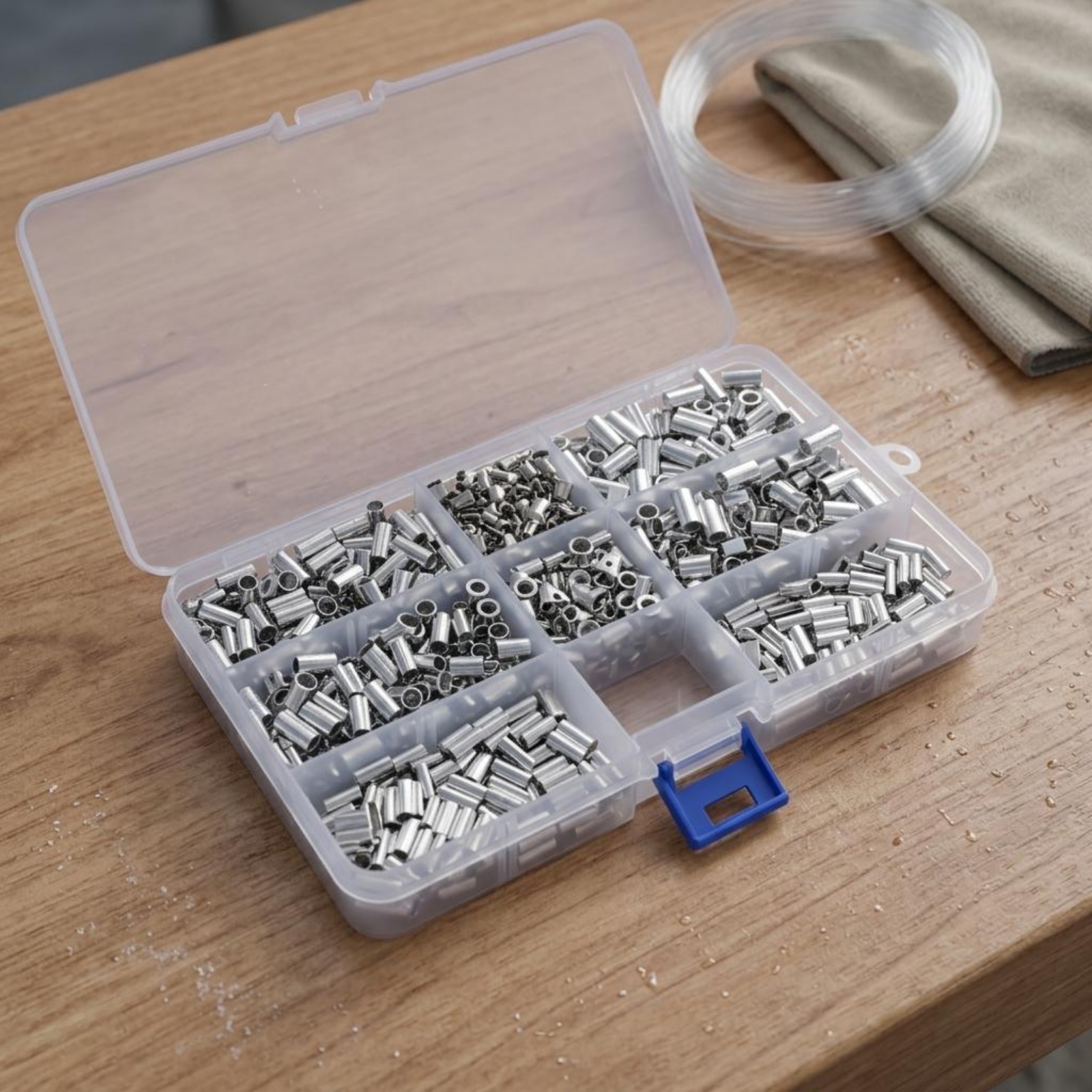600 Pieces Fishing Line Crimp  - Leader Line avaliação e preço