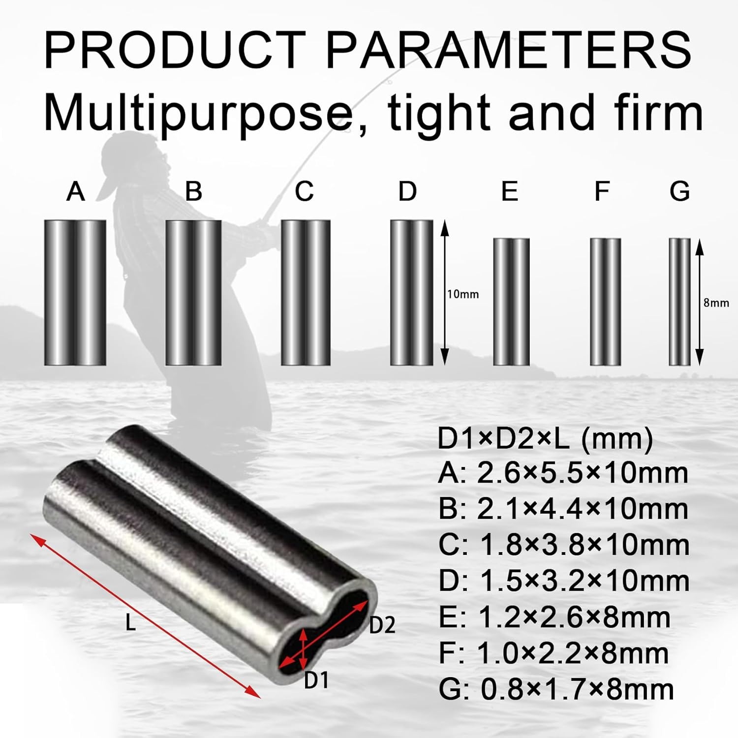 Copper Double Barrel Crimp Sle - Leader Line avaliação e preço