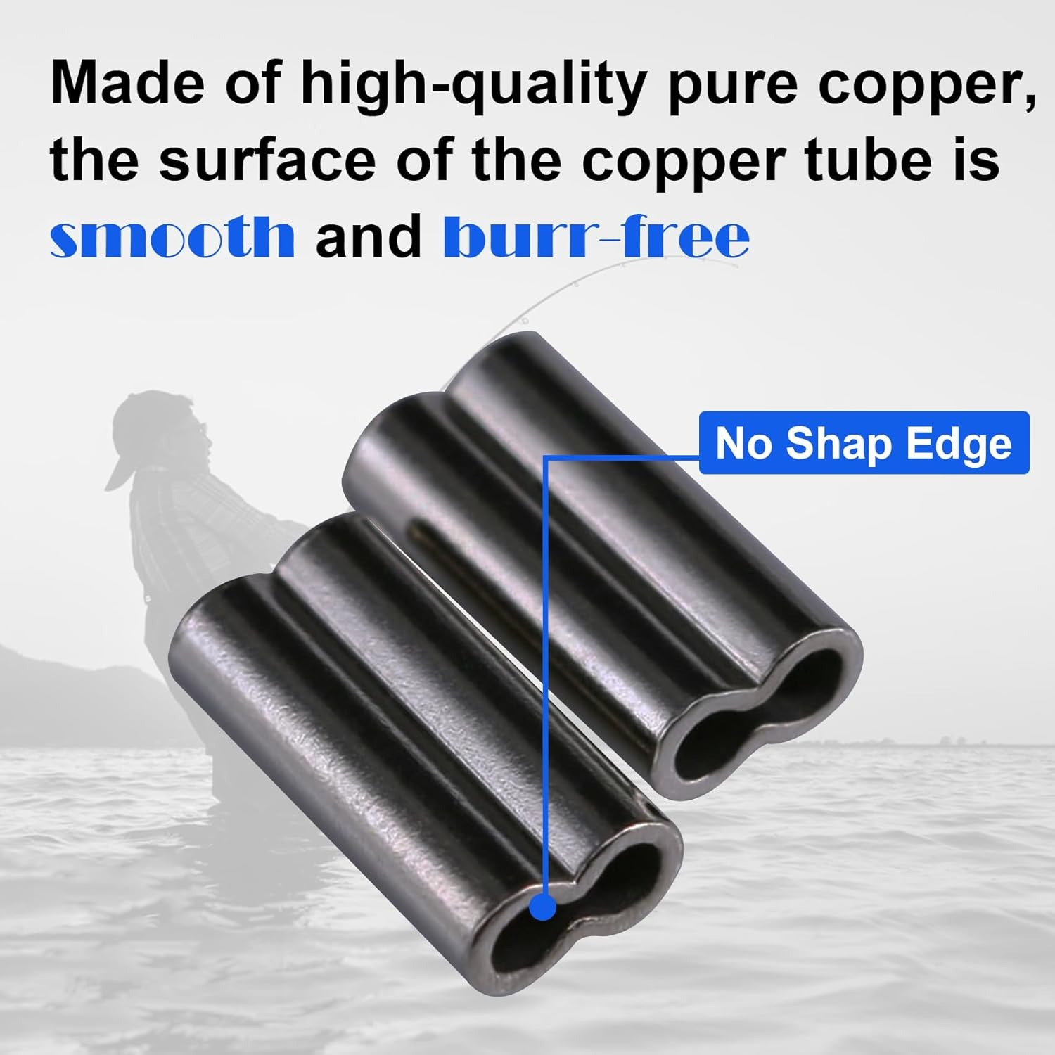 Copper Double Barrel Crimp Sle - Leader Line avaliação e preço