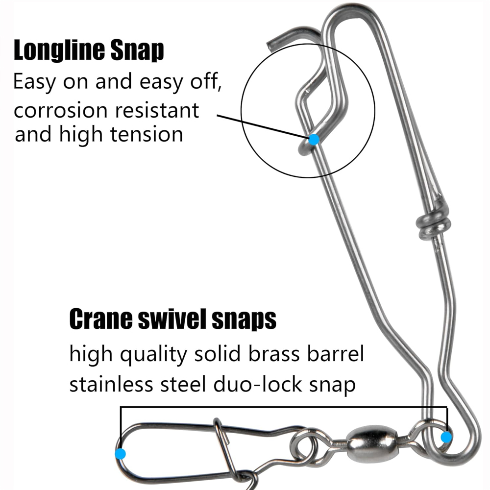 5Pcs Decoy Long Line Clips Lon - Saltwater Line avaliação e preço