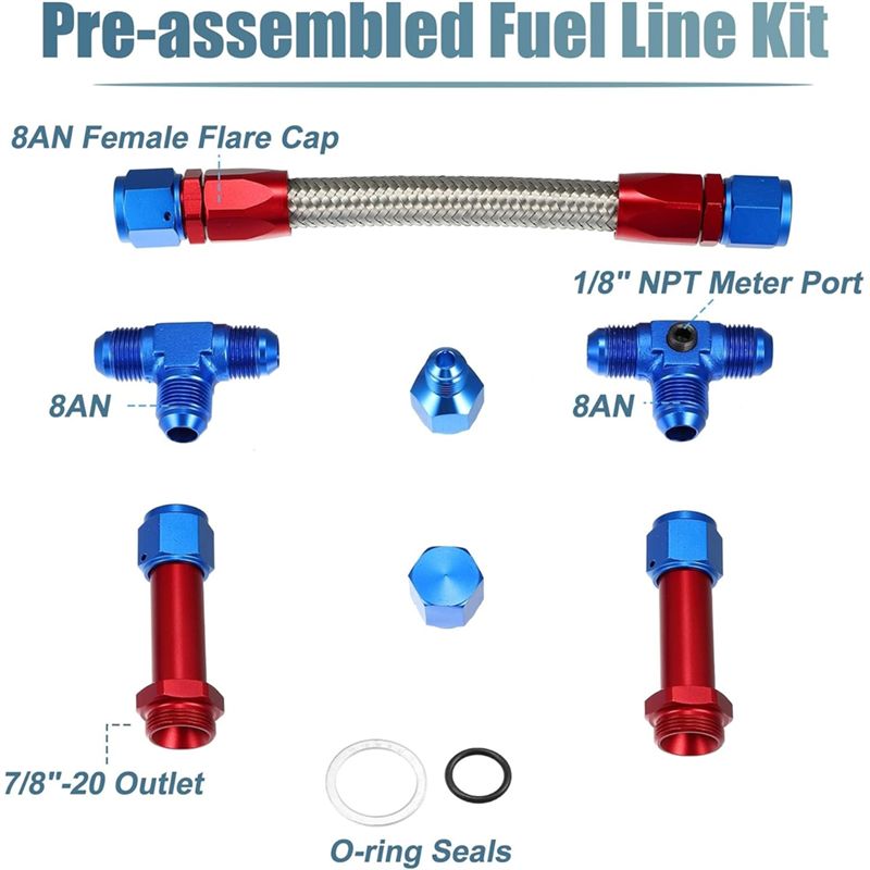 4150 Carburetor Fuel Line Kit  - Braided Line avaliação e preço