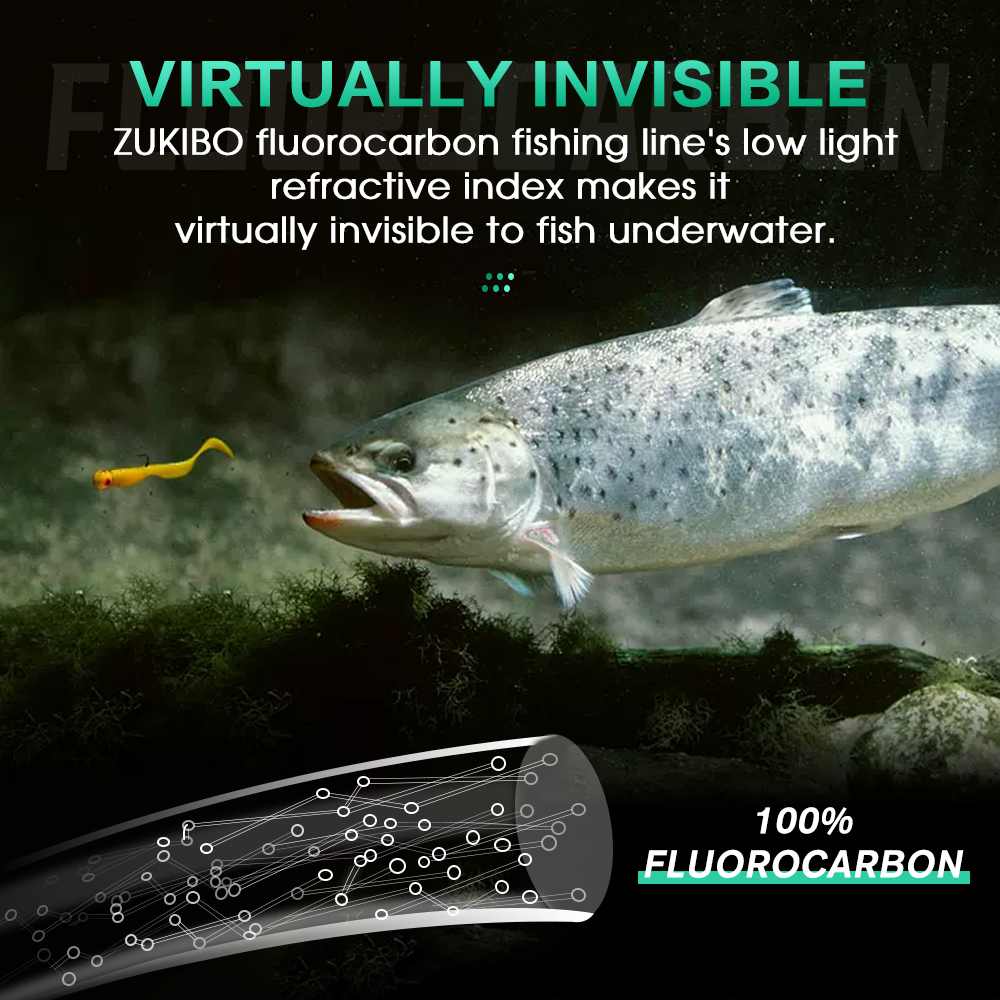 ZUKIBO 100% Fluorocarbon Fishi - Copolymer Line avaliação e preço
