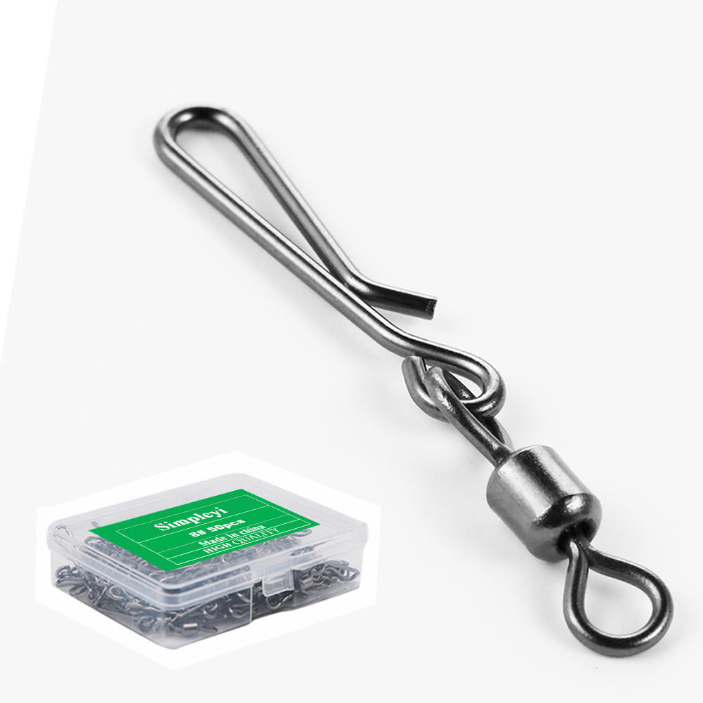 50pcs Box Rolling Swivel With  - Fishing Line Box avaliação e preço