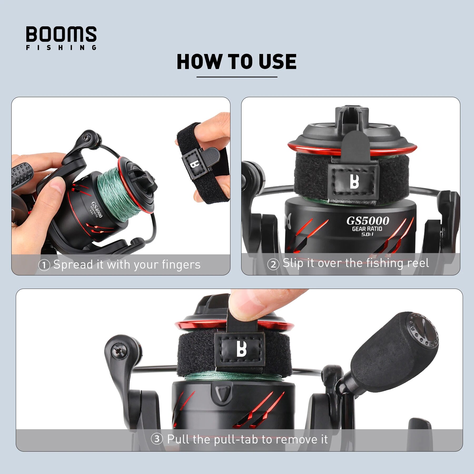 Booms Fishing SB1 4Pcs Spinnin - Fishing Line Box avaliação e preço